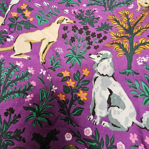 W Tag Anthropologie Print Fresh Purple Violet Dogs Poddle PJ Pajama Set Womens S - Picture 10 of 16
